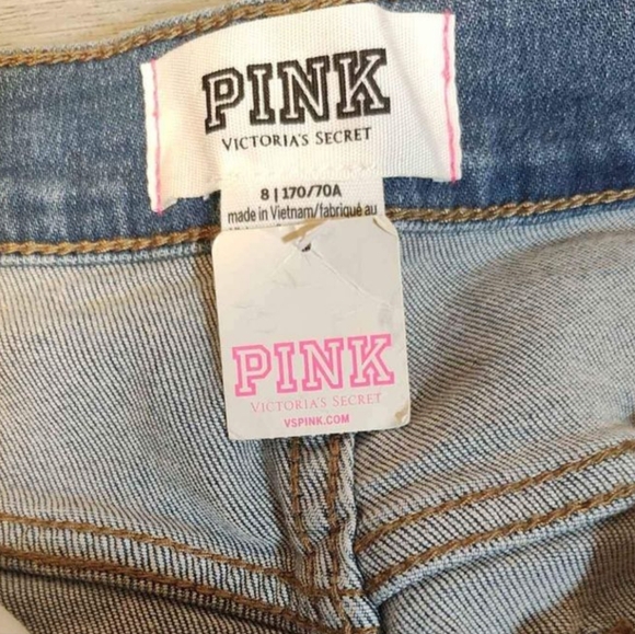 **5/$25** Victoria Secret Pink Denim Shorts - Picture 5 of 6
